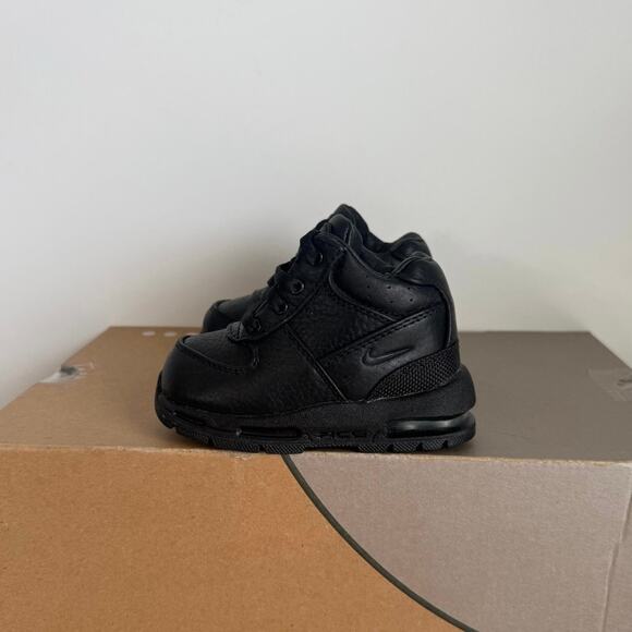 Nike Air Max Goadome ‘Triple Black’ Toddler Leather Boots - Size 5 C - Picture 4 of 11